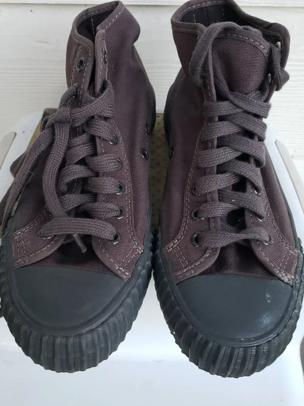 EUC PF FLYERS original canvas high sneaker jet black (7) KICKS